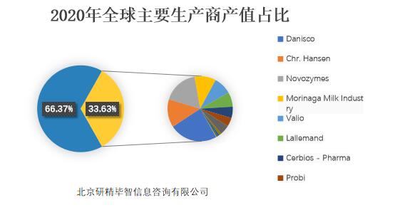 2020年全球主要生產(chǎn)商產(chǎn)值占比