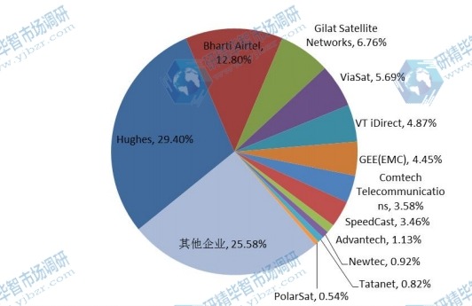 全球2016年主流企業(yè)銷量市場份額