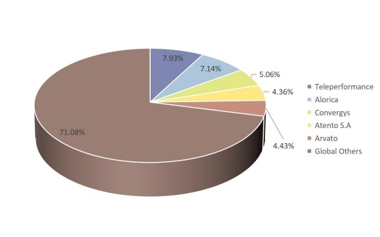 2017年五大制造商呼叫中心市場(chǎng)份額